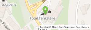 Position der Tankstelle Shell-Station Köpfle