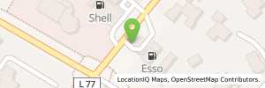 Position der Tankstelle Esso-Station