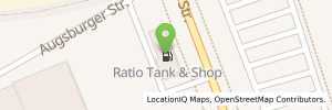 Position der Tankstelle Ratio Einkaufszentrum