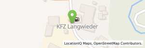 Position der Tankstelle KFZ + Tankstelle Langwieder