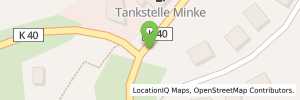 Position der Tankstelle Tankstelle W. W. Minke