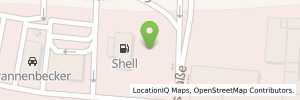 Position der Tankstelle Shell