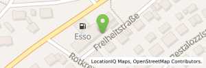 Position der Tankstelle Esso Tankstelle Herr Fimpel