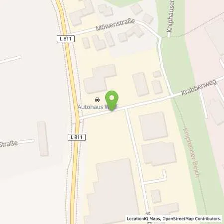 Standortübersicht der Tankstelle Bosch Service Wilhelmshaven im Autohaus Wolff in 26388 Wilhelmshaven