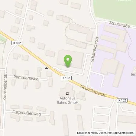 Standortübersicht der Tankstelle Autohaus Bahns GmbH in 23812 Wahlstedt