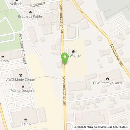 Standortübersicht der Tankstelle bft Tankstelle Walther in 97332 Volkach