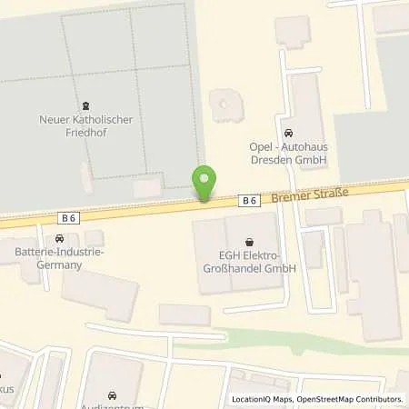 Standortübersicht der Tankstelle Auto Komplett Service in 01067 Dresden-Friedrichstadt