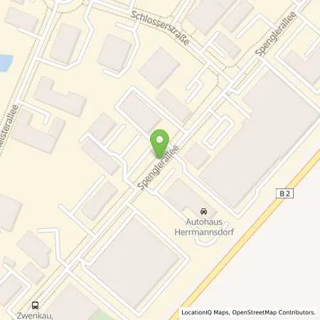 Standortübersicht der Tankstelle Autohaus Hermannsdorf GmbH in 04442 Zwenkau