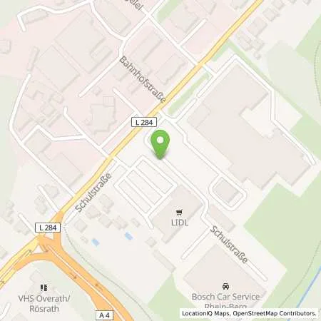 Standortübersicht der Tankstelle Bosch-Car-Service Rhein-Berg in 51491 Overath (Untereschbach)