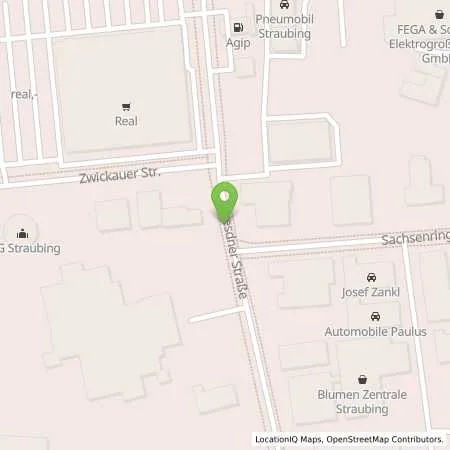 Standortübersicht der Tankstelle Breu GmbH in 94315 Straubing