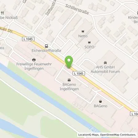 Standortübersicht der Tankstelle BAGeno Tankstelle Ingelfingen in 74653 Ingelfingen