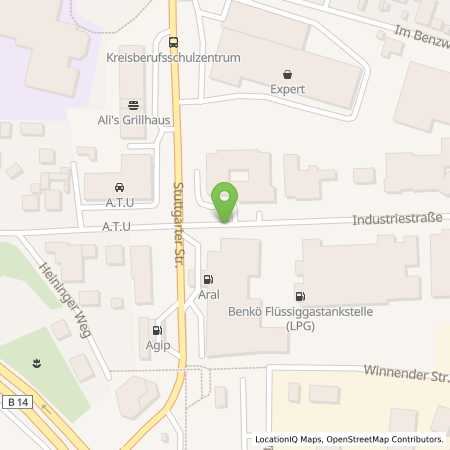 Standortübersicht der Autogas (LPG) Tankstelle: Benkö Einbauservice in 71522, Backnang