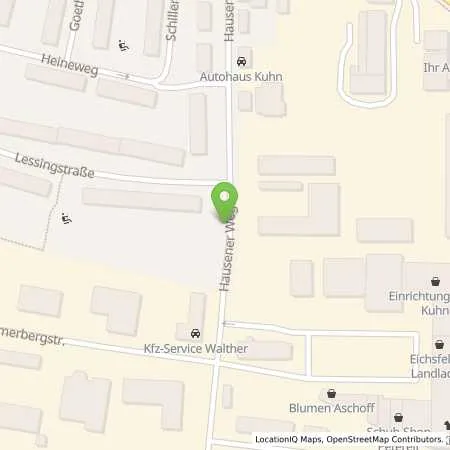 Standortübersicht der Tankstelle Autohaus Kuhn in 37339 Worbis