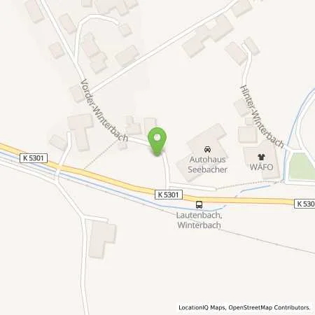 Standortübersicht der Tankstelle Autohaus Seebacher GmbH in 77794 Lautenbach
