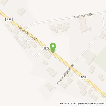 Standortübersicht der Tankstelle Günther John tanken & mehr in 26871 Herbrum