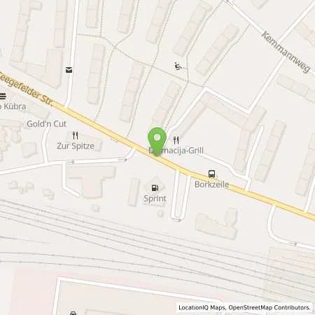 Standortübersicht der Tankstelle Sprint Tankstelle in 13583 Berlin (Spandau)