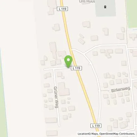 Standortübersicht der Tankstelle Hoyer Tanktreff Neuenbrook in 25578 Neuenbrook