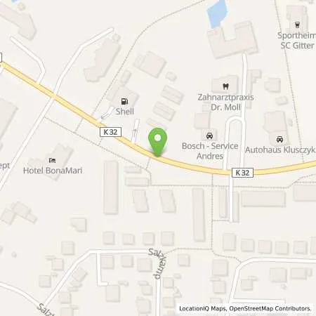 Standortübersicht der Tankstelle Bosch Service Andres in 38259 Salzgitter