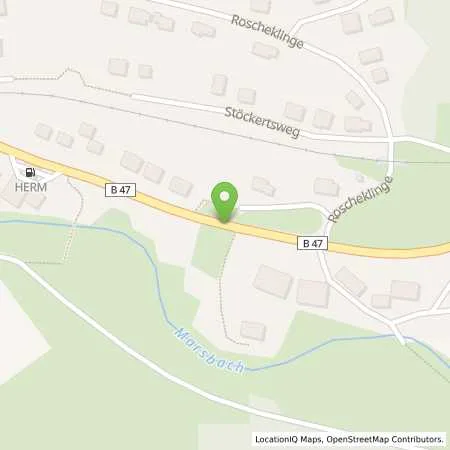 Standortübersicht der Tankstelle Herm GmbH & Co.KG in 63936 Schneeberg