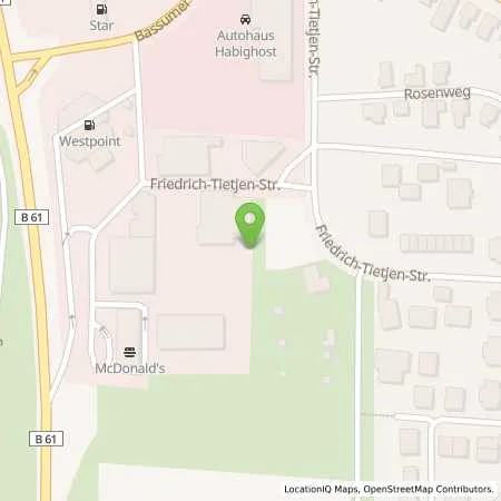 Standortübersicht der Tankstelle Jantson & Hocke KG Aral-Markenvertriebspartner in 27232 Sulingen