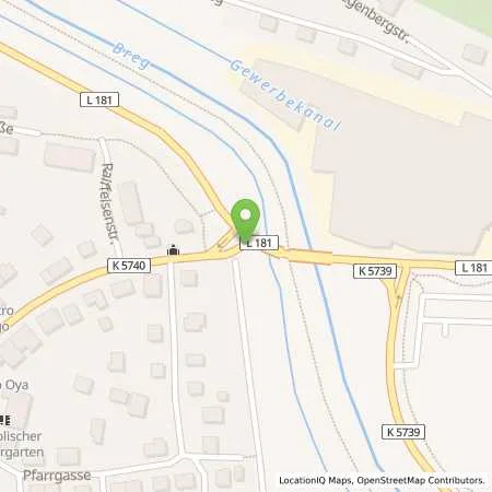 Standortübersicht der Tankstelle Autohaus Hofheinz in 78199 Bräunlingen