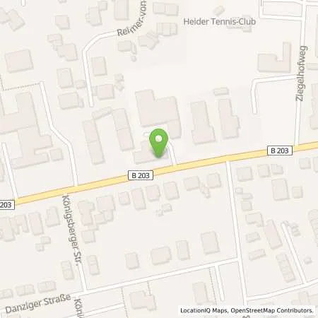 Standortübersicht der Tankstelle Shell Station Clauspeter Hinz in 25746 Heide