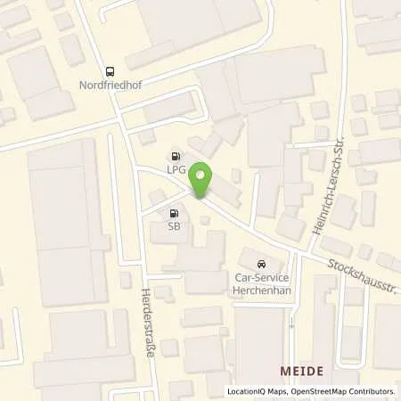 Standortübersicht der Tankstelle Ertner & Söhne GmbH in 40721 Hilden