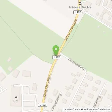 Standortübersicht der Tankstelle ADAP Technik GmbH / Tankstelle Tribsees in 18465 Tribsees