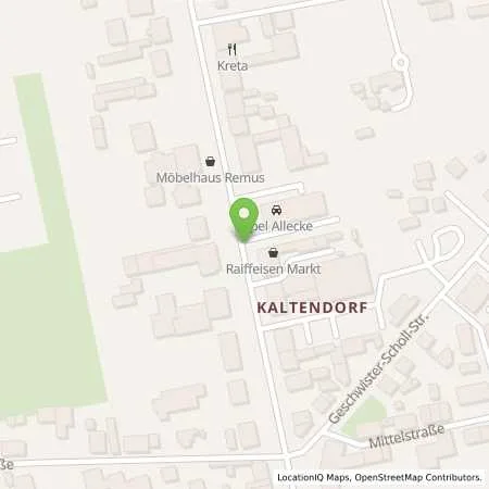 Standortübersicht der Tankstelle Autohaus Allecke GmbH in 39646 Oebisfelde