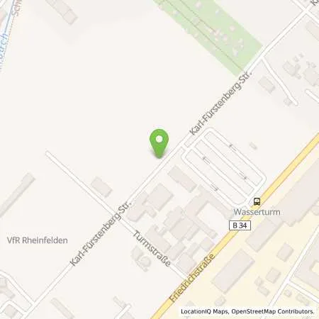 Standortübersicht der Tankstelle Autohaus Hirsch in 79618 Rheinfelden