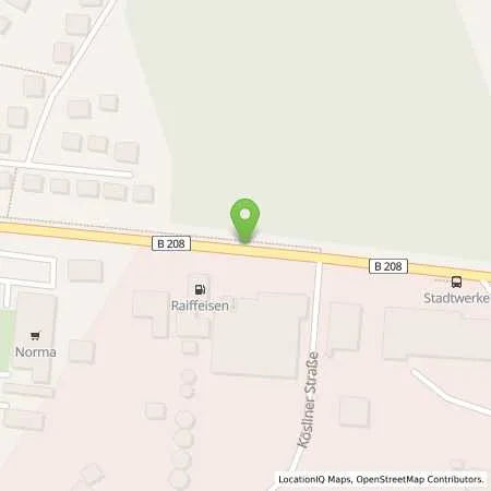 Standortübersicht der Tankstelle Raiffeisen Mölln in 23909 Ratzeburg