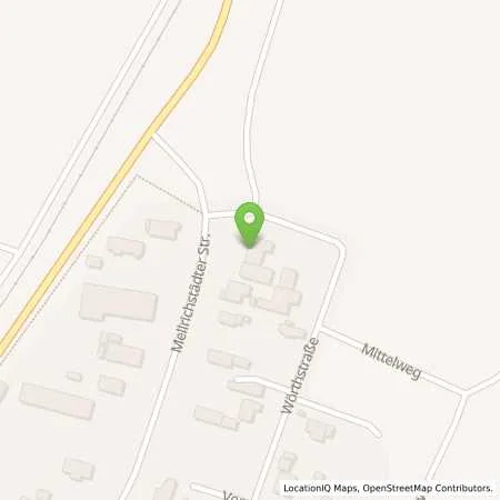 Standortübersicht der Tankstelle W. Dorst GmbH in 97640 Oberstreu