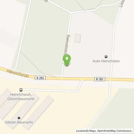 Standortübersicht der Tankstelle Auto Heinzmann in 07907 Schleiz