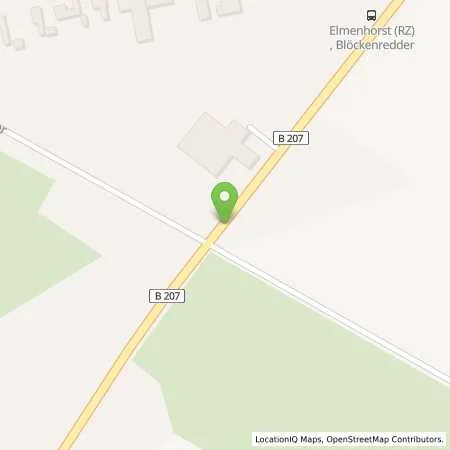 Standortübersicht der Tankstelle Nordoel-Tankstelle B207 in 21493 Elmenhorst