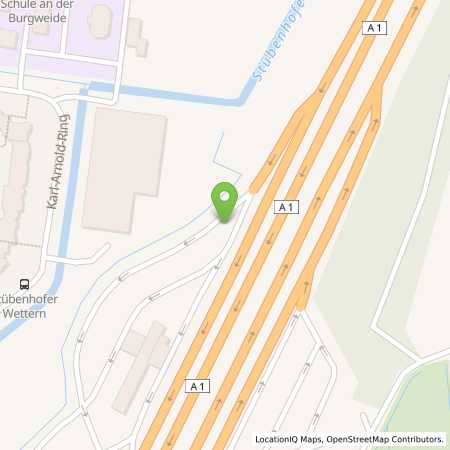 Standortübersicht der Autogas (LPG) Tankstelle: BAB-Tankstelle Hamburg-Stillhorn West (Esso) in 21109, Hamburg-Stillhorn