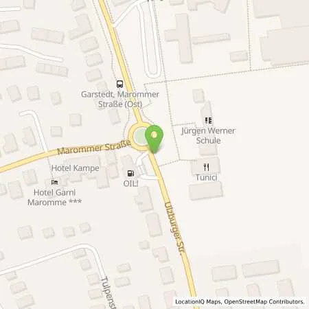 Standortübersicht der Tankstelle OIL-Station in 22850 Norderstedt (Garstedt)