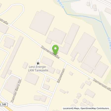Standortübersicht der Autogas (LPG) Tankstelle: Lenz Energie AG in 74915, Waibstadt