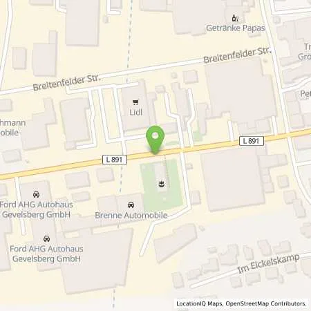 Standortübersicht der Tankstelle Auto Gas Technik Thorsten Krug & Bojan Ferk GbR in 58285 Gevelsberg