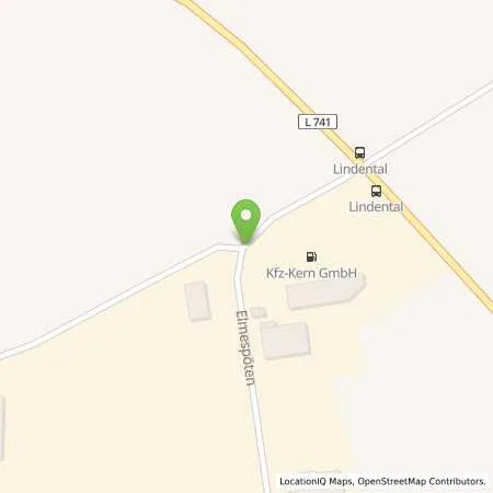 Standortübersicht der Tankstelle KFZ-Kern in 59602 Rüthen (Altenrüthen)