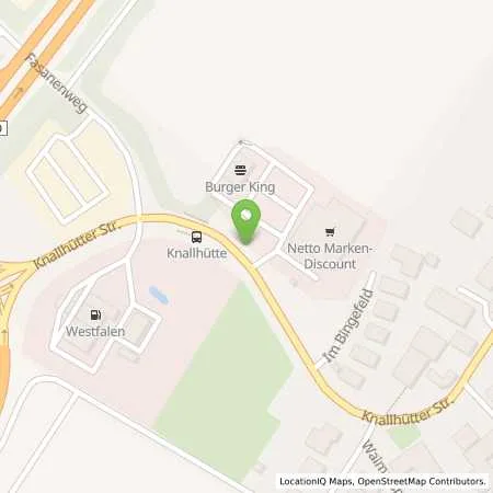 Standortübersicht der Tankstelle Westfalen-Tankstelle Wilhelm Dittmar (Baunatal) in 34225 Baunatal