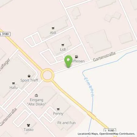 Standortübersicht der Tankstelle Raiffeisen-Warenzentrale Kurhessen-Thüringen GmbH in 36381 Schlüchtern