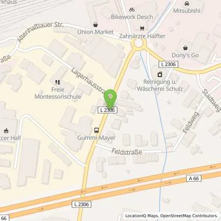 Standortübersicht der Tankstelle Raiffeisen-Warenzentrale Kurhessen-Thüringen GmbH in 63589 Linsengericht (Altenhaßlau)