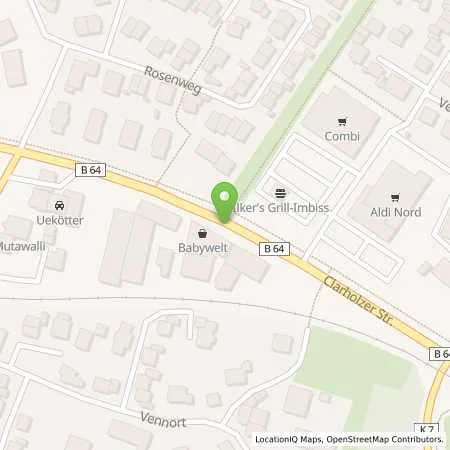 Standortübersicht der Tankstelle Q1 Tankstelle Sievers in 48361 Beelen