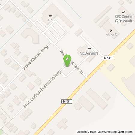 Standortübersicht der Autogas (LPG) Tankstelle: Star Tankstelle Bünning in 25348, Glückstadt