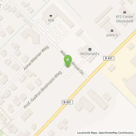 Standortübersicht der Tankstelle Star Tankstelle Bünning in 25348 Glückstadt