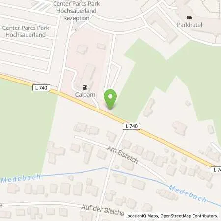 Standortübersicht der Tankstelle Calpam Tankstelle in 59964 Medebach