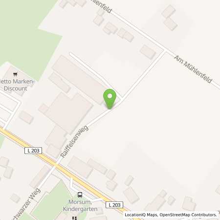 Standortübersicht der Autogas (LPG) Tankstelle: Raiffeisenwarengenossenschaft Grafschaft Hoya e.G. in 27321, Morsum