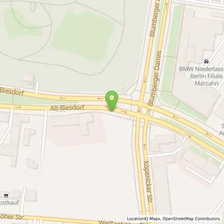 Standortübersicht der Tankstelle Flüssiggas-Komplettservice GmbH in 12683 Berlin (Biesdorf)