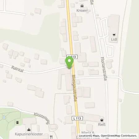 Standortübersicht der Tankstelle AVIA Station Werner Ludwig in 66440 Blieskastel