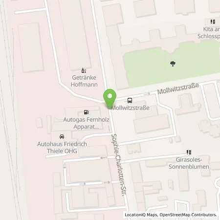 Standortübersicht der Tankstelle Fernholz Apparate Flüssiggas GmbH in 14059 Berlin (Charlottenburg)